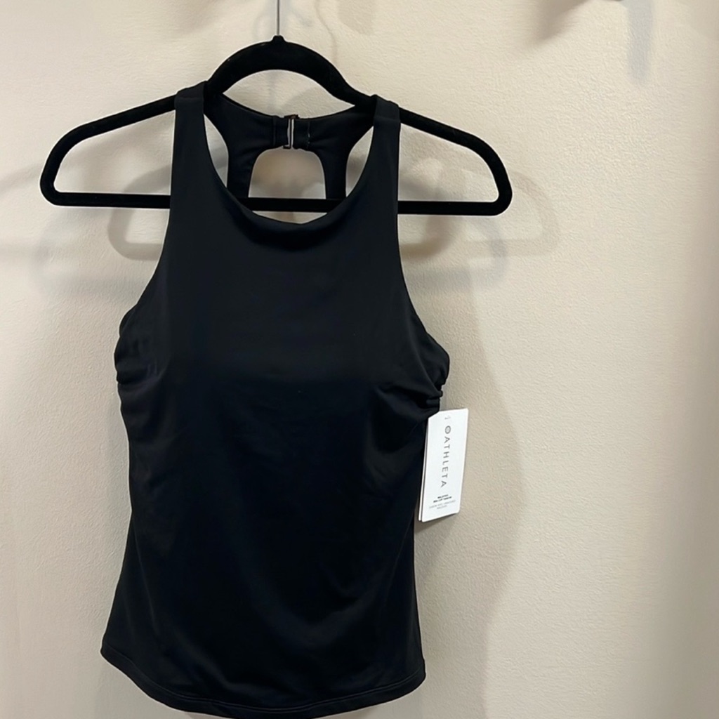 Athleta Black Bra Cup Tankini 36 B/C